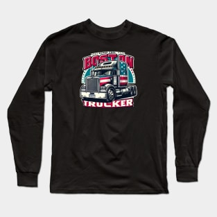 Boston Trucker Long Sleeve T-Shirt